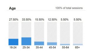 STC web user age profile